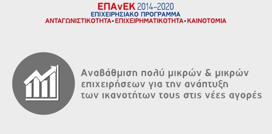 Απόφαση ανάκλησης έργων στη Δράση «Αναβάθμιση ΠΜΜΕ στις νέες αγορές» του ΕΠΑνΕΚ